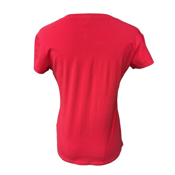 Armani Jeans Women's Short Sleeve Cotton Blend Graphic T-Shirt Top Size 10 - Picture 5 of 12